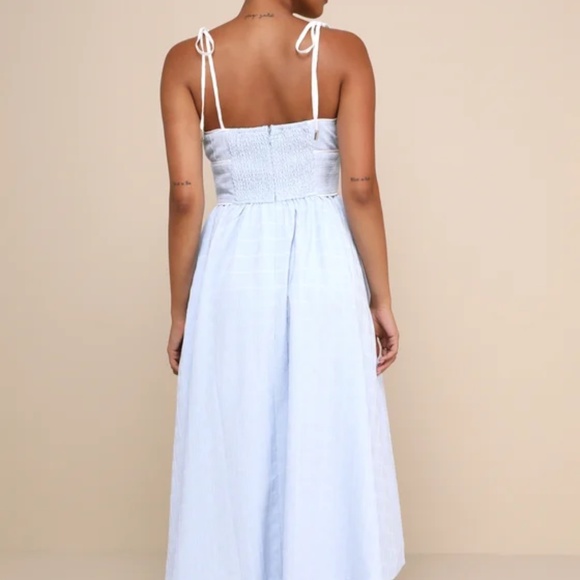 Blue Toe strap charmingly adorable dress Lulu’s - Picture 4 of 4